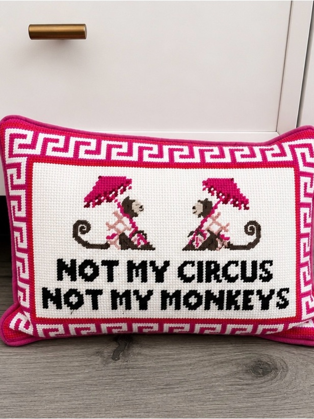 Needlepoint Throw Pillow